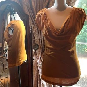 COWL-NECK TOP. LOOKS SUPER CUTE ON!